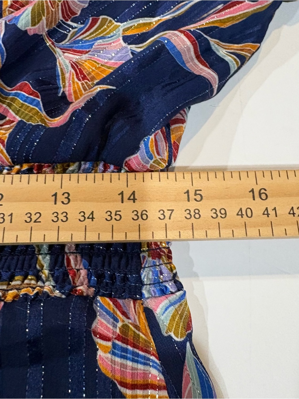 Laundry By Shelli Segal Navy Floral Long Sleeve Maxi Dress - Picture 9 of 12